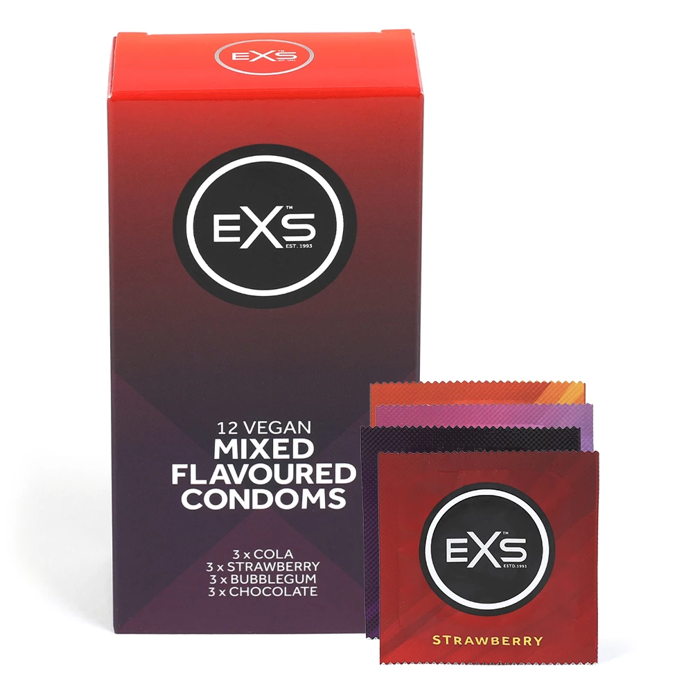 EXS Mixed Flavour Condoms - 12 Pack