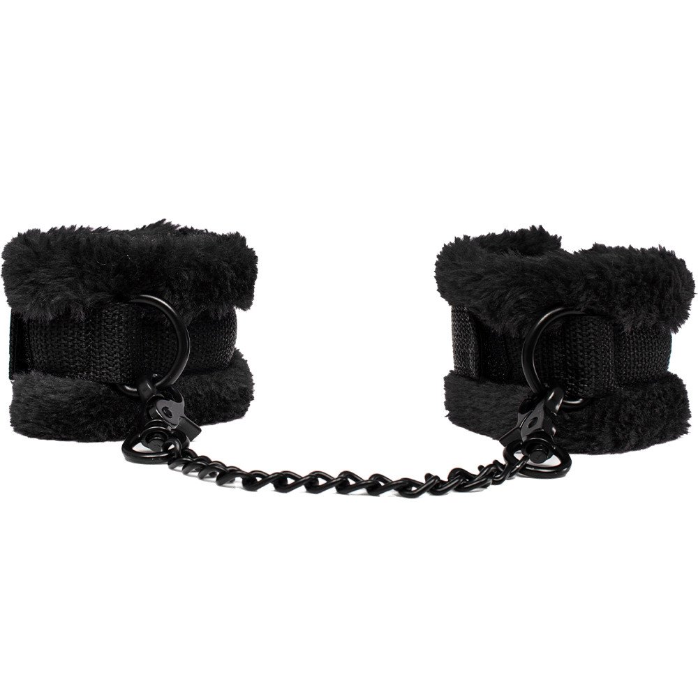 Bondara Soft Touch Black Furry Handcuffs