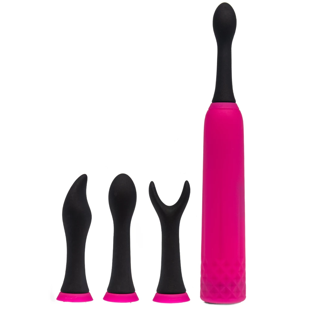 Three-Way Pink Rechargeable Vibrator & Stimulator Set