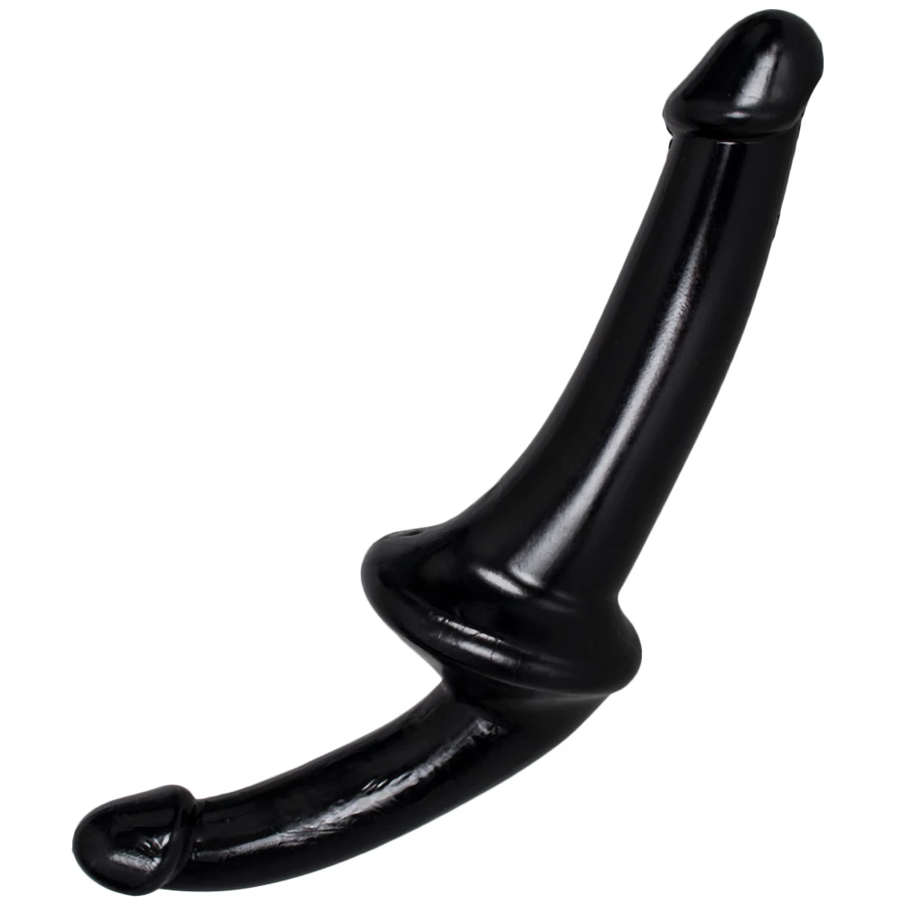 Curveball Black Double Ended Dildo - 9 Inch