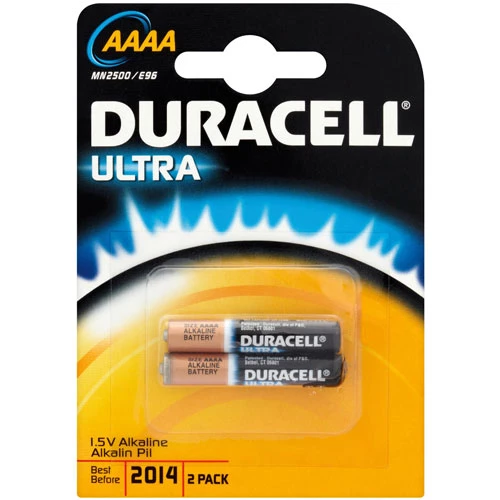 Duracell AAAA MN2500 Batteries- 2 pack