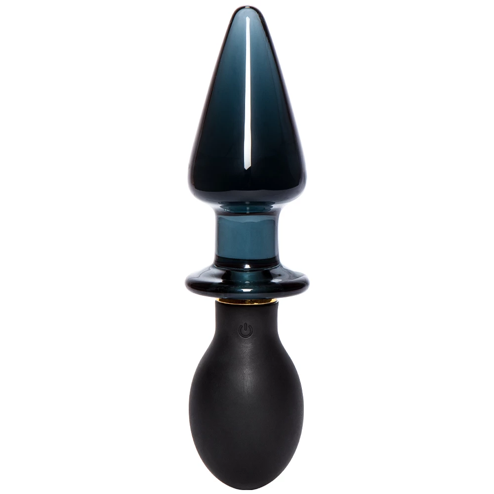 Dualis Prism Double Glass & Silicone 10-Speed Vibrating Butt Plug