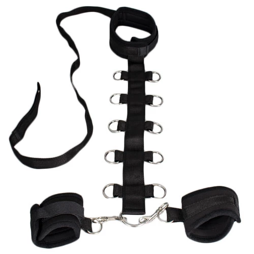 Adjustable Collar To Handcuffs Restraint With Leash
