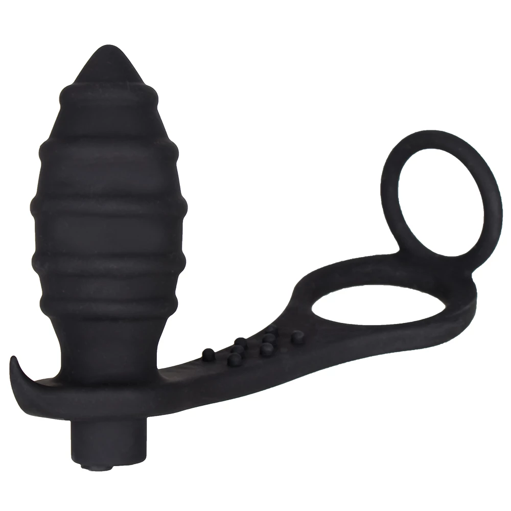 Cock Rocket 10-Speed Vibrating Rechargeable Butt Plug & Cock Ring