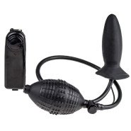 Ultimate Vibrating Inflatable Latex Butt Plug - 4 Inch