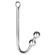 Torment Stainless Steel Double Ball Anal Hook