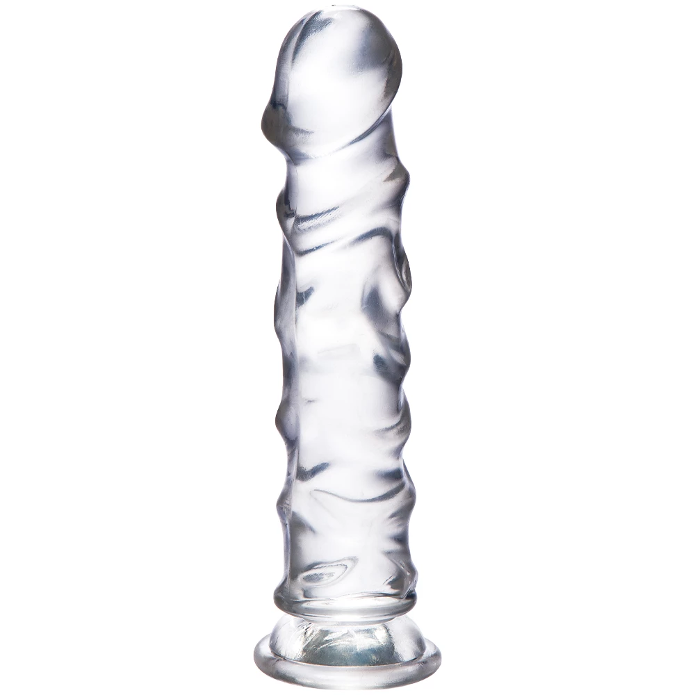 Bare Sensation Clear Suction Cup Dildo - 9 Inch
