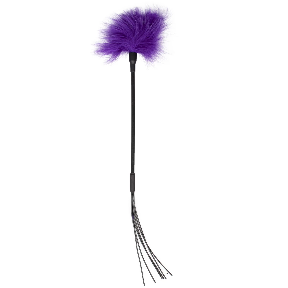 Dual Dare 2-In-1 Feather Tickler & Spanking Whip  - 19 Inch