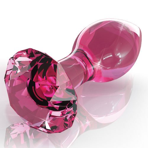 Icicles No. 79 Pink Glass Butt Plug - 3.6 Inch