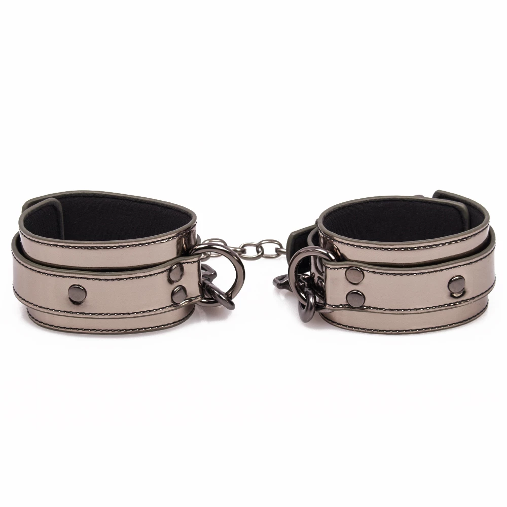 Shadow Grip Gunmetal Ankle Cuffs