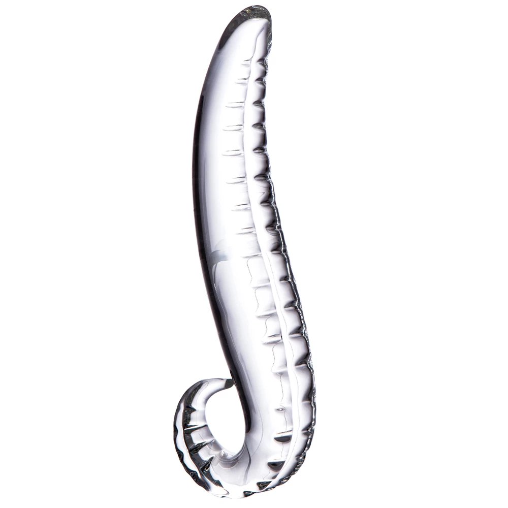 The Devil's Tongue Glass Dildo - 7 Inch
