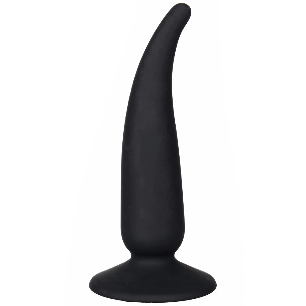 On Point Black Silicone G-Spot & P-Spot Stimulator