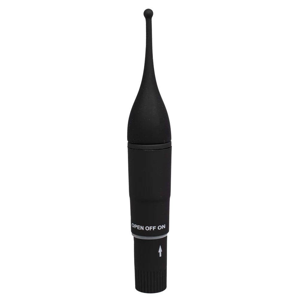 Straight To The Point Black Mini Wand Vibrator