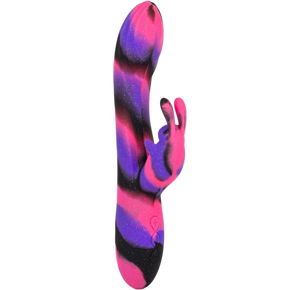 Galaxy Glitter Silicone Rechargeable 10-Speed Rabbit Vibrator
