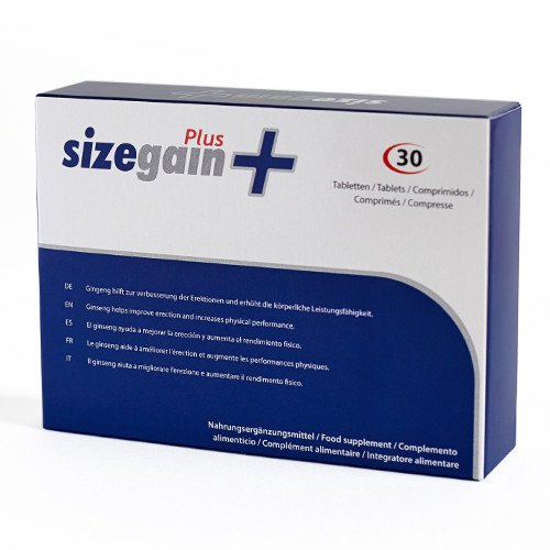 Natural SizeGain Plus Penis Enlargement Pills - 30 Capsules