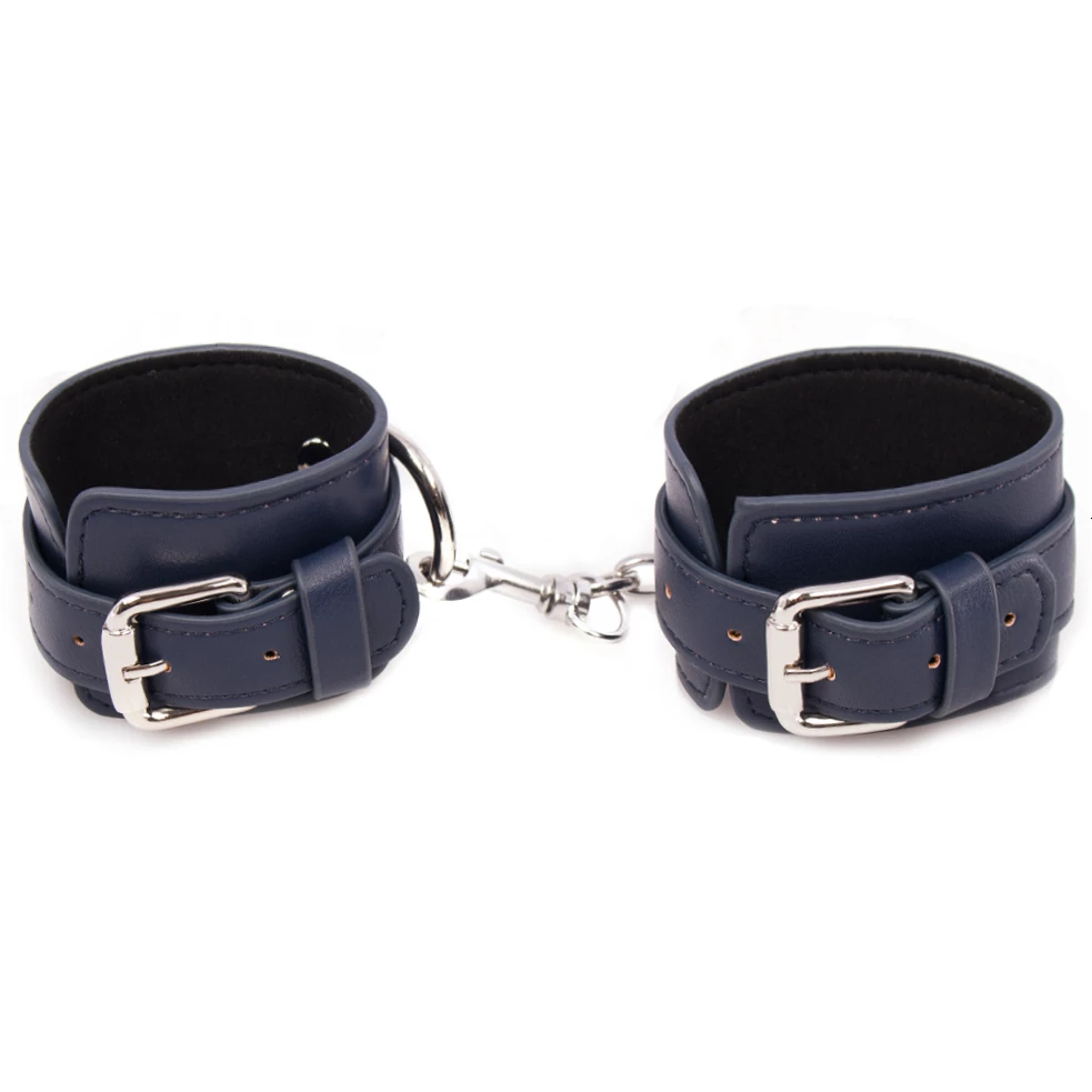 Luxe Royal Secret Navy Blue & Silver Ankle Cuffs