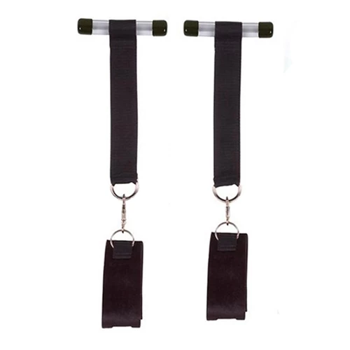 Doorway Descent - Black Velcro Over The Door Handcuffs