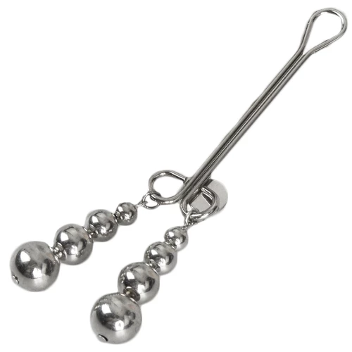 Lustrous Cascade Beaded Clit Clamp