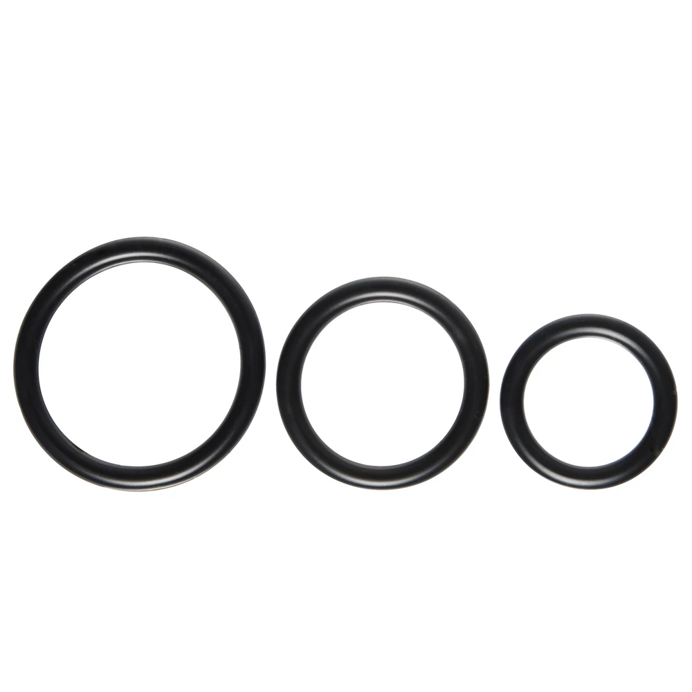Cock & Load Black Cock Ring Set of Three