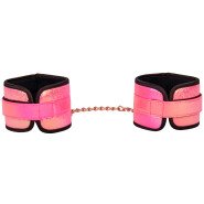 Bondara Pink Kink Rose Gold Soft Velcro Bondage Ankle Cuffs