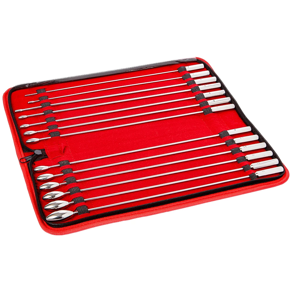 Torment 13 Piece Rosebud Urethral Sounds - 12 Inch