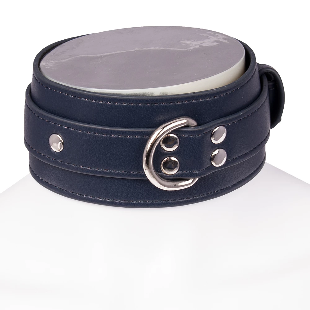 Sapphire Luxe Faux Leather Collar