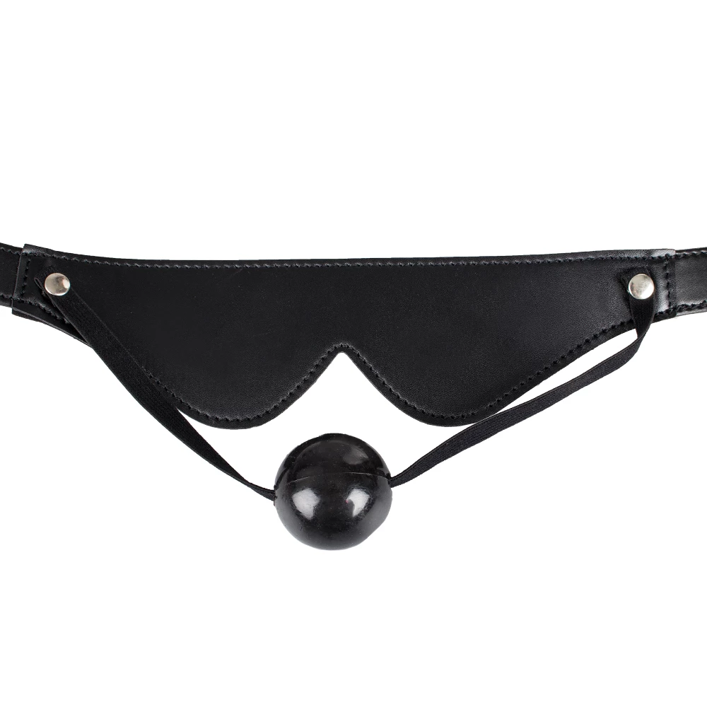 Shade & Hush Black Blindfold With Ball Gag