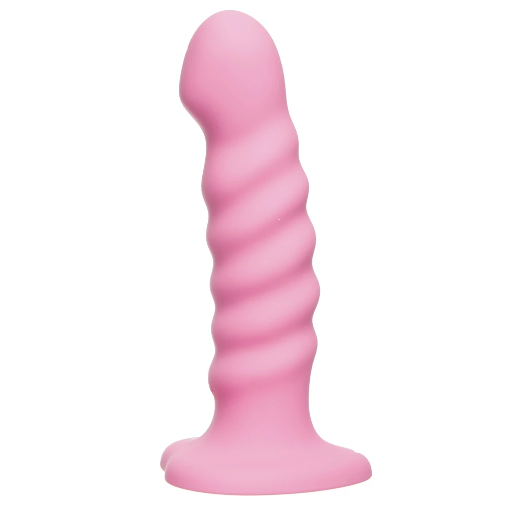 Sweet Grind Silicone Ribbed 10-Speed Vibrating G-Spot Dildo – 7.5 Inch