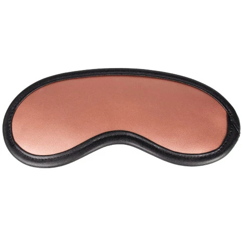 Aurelia Noir Rose Gold Real Leather Blindfold