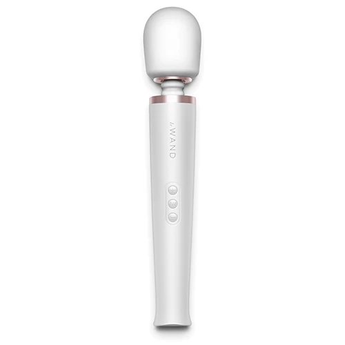 Le Wand Pearl White Rechargeable Wand Vibrator