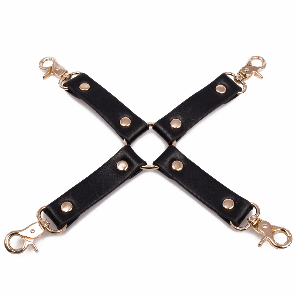 Luxe Gilded Cage Faux Leather Hogtie Connector
