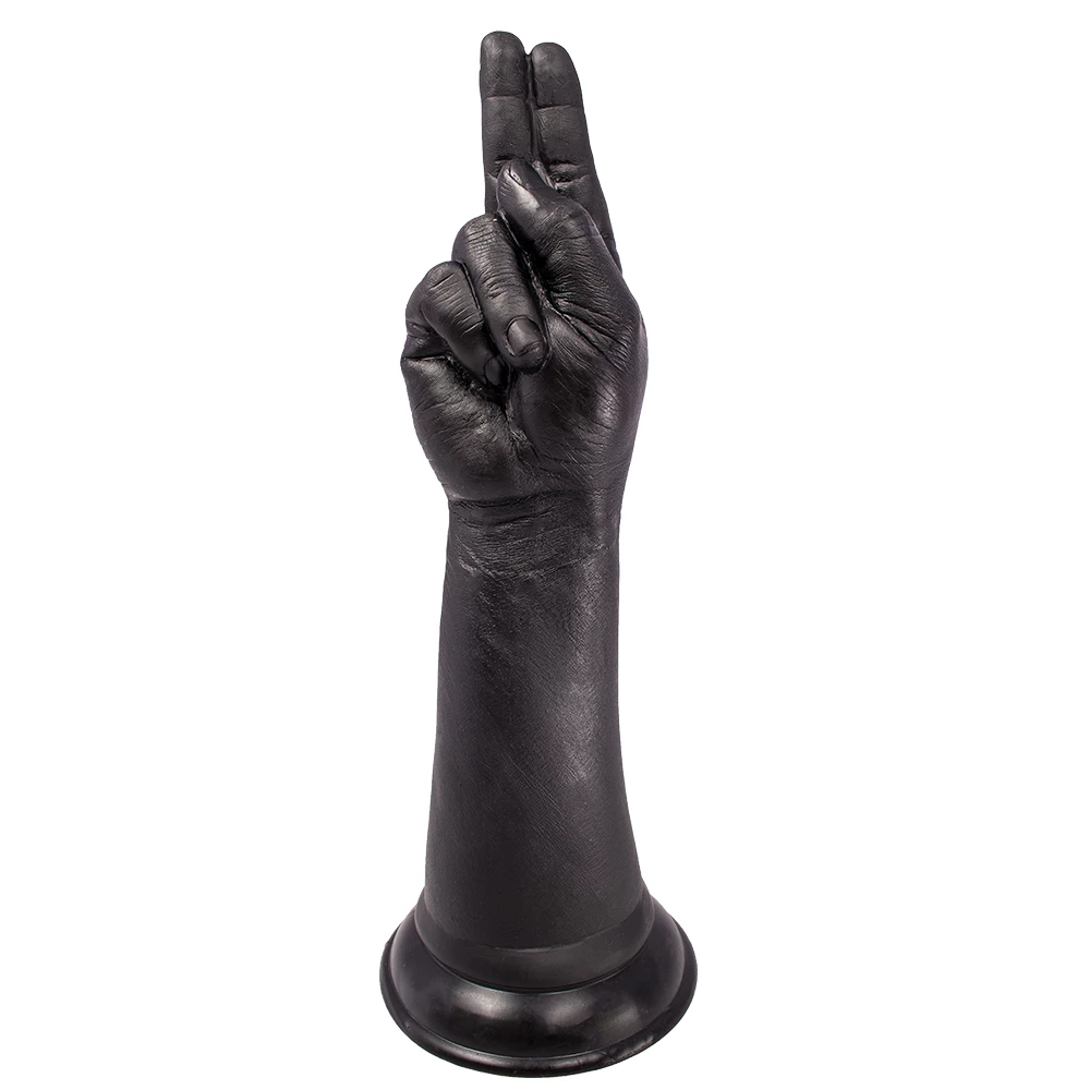 Up Yours Black Monster Dildo - 14 Inch