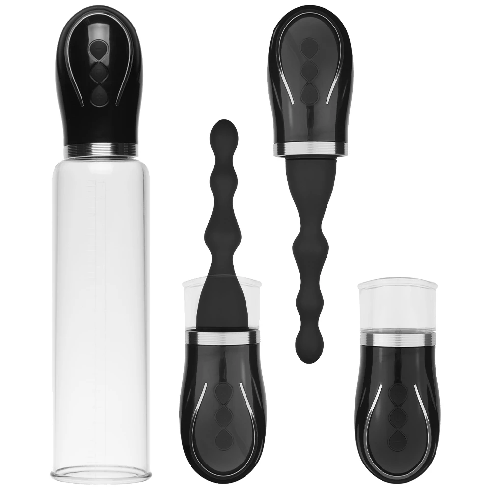 MalePlay 4-In-1 Anal Sucker, Penis Pump + Nipple Stim